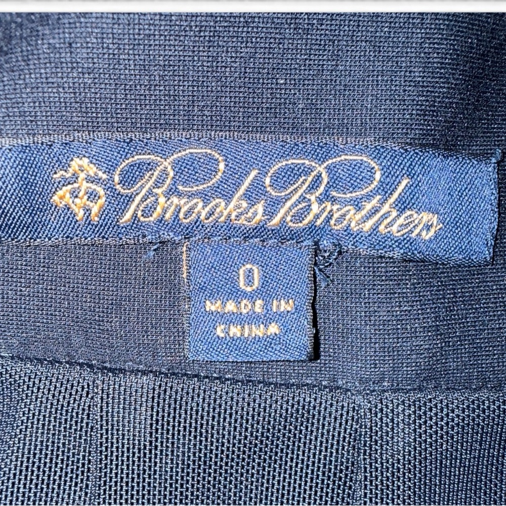 Brooks Brothers navy blue tailored pencil skirt size 0